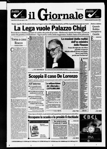 Il giornale : quotidiano del mattino